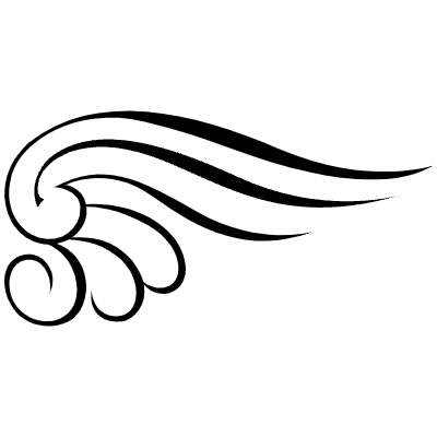 Wing 2 Element from Flourishes Motifs Set