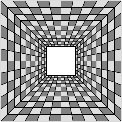 Wireframe Square Scan Perspective Illustration Element from Cyber GUI Elements Set