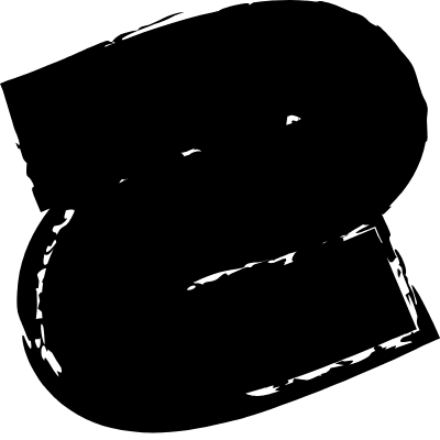 Zigzag Wave Line Curve Element from Inky (Solid) Set