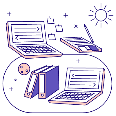 Asynchronous Work 3 Illustration from Bangalore - Pro Set