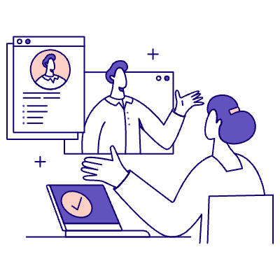 Job Interview 2 Illustration from Bangalore - Pro Set