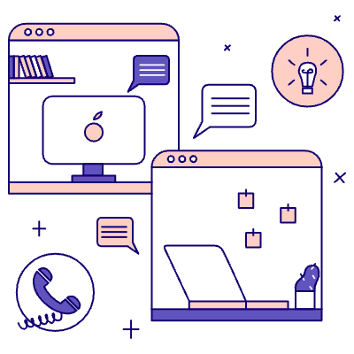 Remote Team 3 Illustration from Bangalore - Pro Set