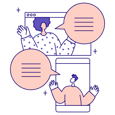 Virtual Meeting 3 Illustration from Bangalore - Pro Set