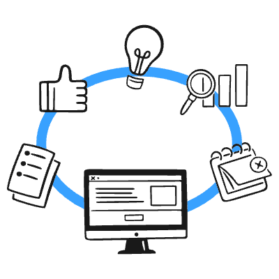 Workflow 4 Illustration from Brooklyn Set | Free Download as SVG Vector and Transparent PNG | Streamline illustrations