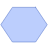 Abstract Hexagon Vertical Element from Geometric shapes Set