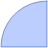 Abstract Circle Sharp Half Element from Geometric shapes Set
