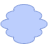 Abstract Cloud Vertical Element from Geometric shapes Set