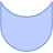 Abstract Half Moon Element from Geometric shapes Set