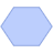 Abstract Hexagon Vertical Element from Geometric shapes Set