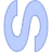 Abstract S Curly Element from Geometric shapes Set