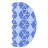 Abstract Pastry Element from Geometric shapes Set