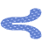 Abstract Worm Element from Geometric shapes Set