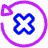 Delete Recently Deleted Cross Icon from Plump Neon Set