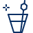 Cocktail Glass 3 Icon from Cyber Line Set