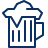 Glass Beer 1 Icon from Cyber Line Set