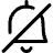 Alarm Bell Off Icon from Streamline Regular 3.0 Set