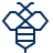Bee Icon from Cyber Line Set