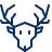 Deer Icon from Cyber Line Set