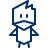 Duckling Icon from Cyber Line Set