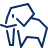 Elephant Icon from Cyber Line Set