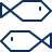 Fishes Icon from Cyber Line Set