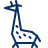 Giraffe Icon from Cyber Line Set