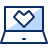 Laptop Heart Icon from Cyber Duotone Set