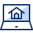 Laptop Home Icon from Cyber Duotone Set