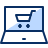 Laptop Shopping Cart Icon from Cyber Duotone Set