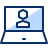 Laptop User Icon from Cyber Duotone Set