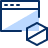 Window Block Icon from Cyber Duotone Set