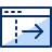 Window Reduce Right Icon from Cyber Duotone Set