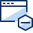 Window Subtract Icon from Cyber Duotone Set