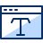 Window Text Icon from Cyber Duotone Set