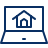 Laptop Home Icon from Cyber Line Set