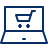 Laptop Shopping Cart Icon from Cyber Line Set