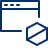 Window Block Icon from Cyber Line Set