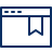 Window Bookmark Icon from Cyber Line Set