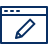 Window Edit 1 Icon from Cyber Line Set