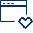 Window Favorite Heart Icon from Cyber Line Set