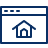 Window Home 1 Icon from Cyber Line Set