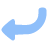 Arrow Bend Down Left 2 icon - Free transparent PNG, SVG. No Sign up needed.