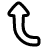 Arrow Bend Left Up 2 icon - Free transparent PNG, SVG. No Sign up needed.