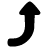 Arrow Bend Right Up 2 icon - Free transparent PNG, SVG. No Sign up needed.