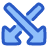 Arrow Crossover Down icon - Free transparent PNG, SVG. No Sign up needed.