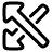 Arrow Crossover Left icon - Free transparent PNG, SVG. No Sign up needed.
