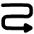Arrow Curvy Right icon - Free transparent PNG, SVG. No Sign up needed.