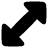 Arrow Diagonal 1 icon - Free transparent PNG, SVG. No Sign up needed.