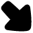 Arrow Diagonal Bottom Right Large icon - Free transparent PNG, SVG. No Sign up needed.