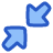Arrow Shrink Diagonal 1 icon - Free transparent PNG, SVG. No Sign up needed.